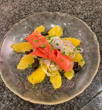 Fenchel-Orangen-Salat mit Lachs