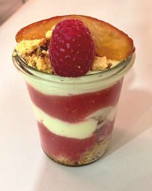 Rotes Apfel-Trifle
