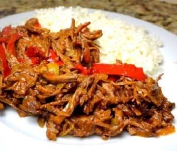 Ropa vieja - venezolanischer Rindfleischeintopf